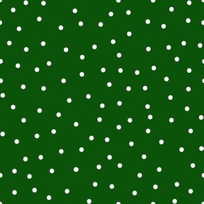 BKRD Candy Cane Christmas Green Polka Dots 8x8