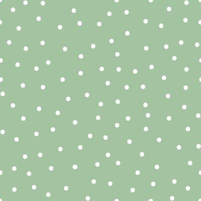 BKRD Holly Jolly Green Polka Dots 8x8