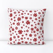 Retro Snowflakes (red)