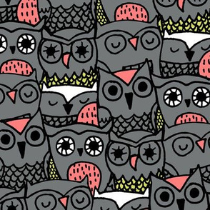 owl faces with pop color2