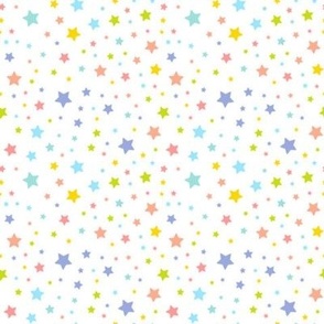 Pastel Multicolored Stars