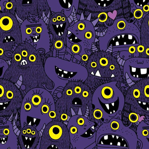 monster faces camo