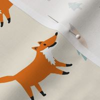 little fox on cream