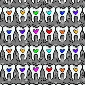 Rainbow heart teeth