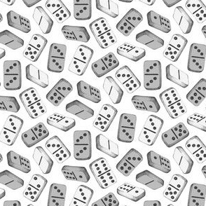 Dominoes - black, white and grey - small