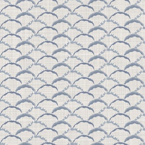  Seamless french farmhouse linen summer  block print background. 