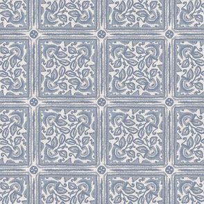 Seamless french farmhouse linen summer  block print background. 