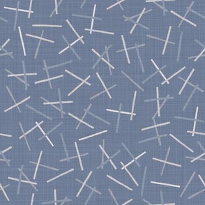  Seamless french farmhouse linen summer block print background. 