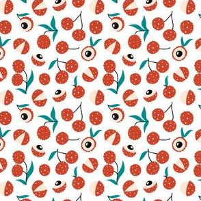 Doodle lychee tropical texture