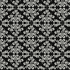 Damask Ornamental Black