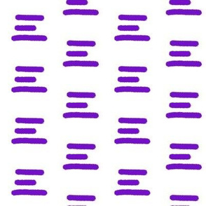 Three lines in purple