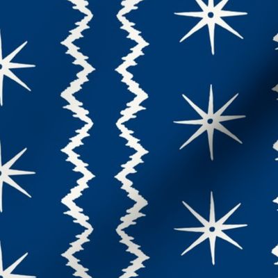 STARS AND STRIPES Blue and white