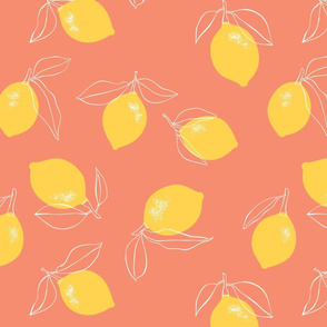 Scattred Lemons - papaya