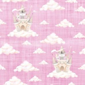 castle pink linen