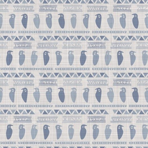  Seamless french farmhouse linen summer block print background.