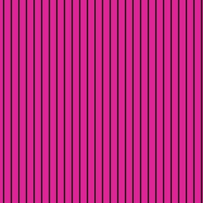 Small Barbie Pink PinStripe Pattern Vertical in Black