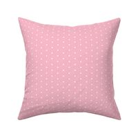 White Polka Dots on Pink