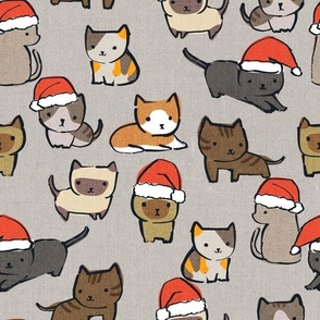 Christmas Cats {Silver}