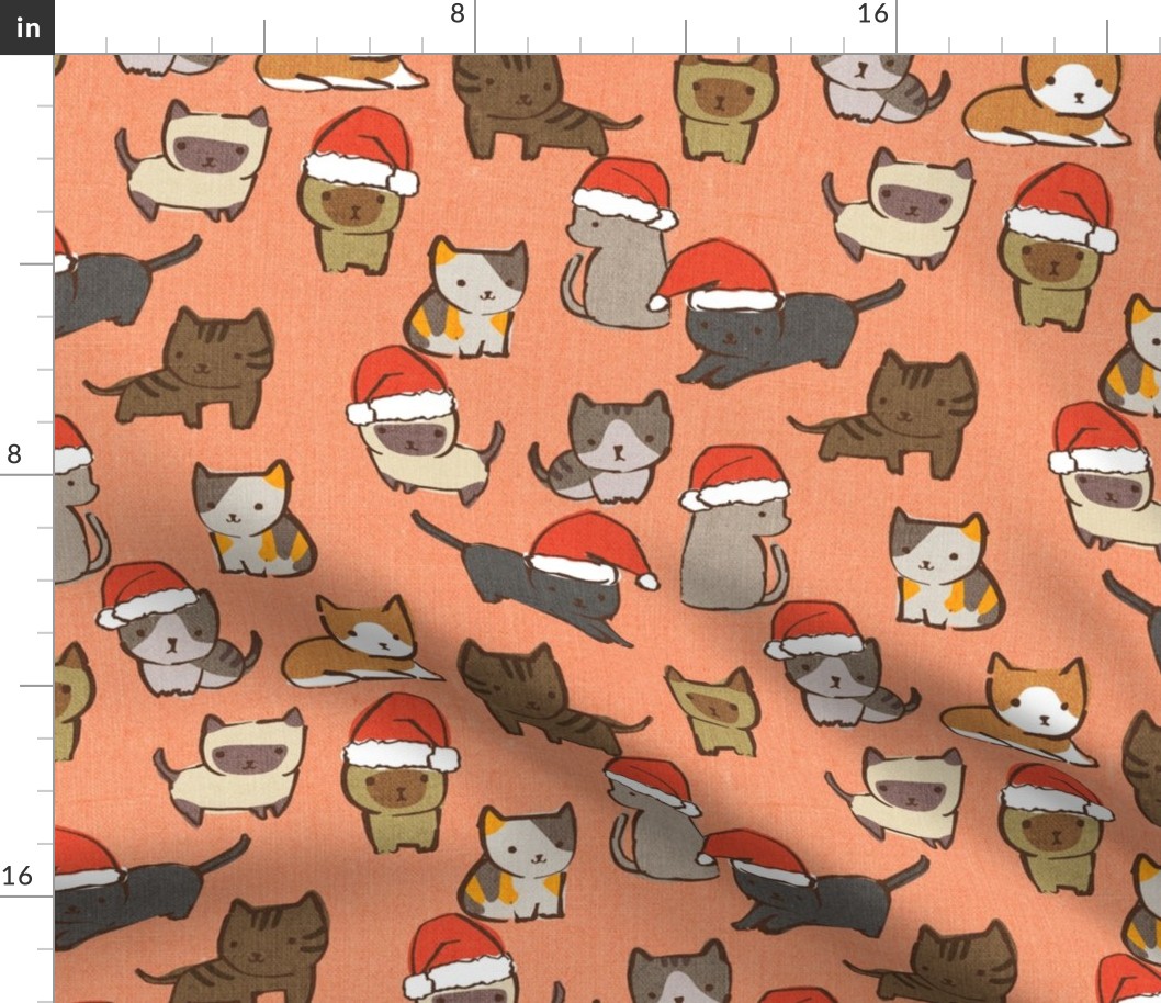 Christmas Cats {Vintage Red}