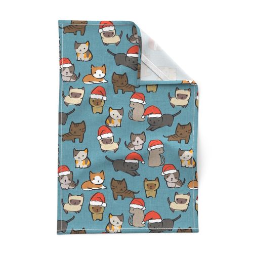 Christmas Cats {Denim Blue}