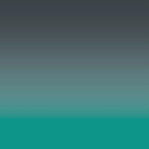 Ombre minimalist gray to teal green ocean