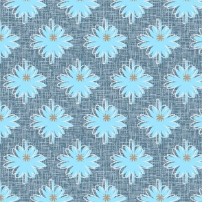 Blooming Cichórium blue flowers, floral, flower pattern, natural design, flax canvas, blue chicory, chicory, floral pattern, blue, jeans, floral design, blue flax, blooming flowers, natura, plant, summer pattern