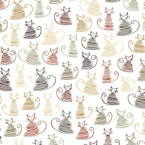 cats - duke cat roycroft - cute cats fabric and wallpaper