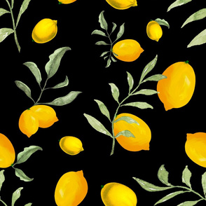 Summer,citrus,lemons pattern 