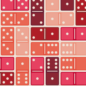 Domino Pink Red Large