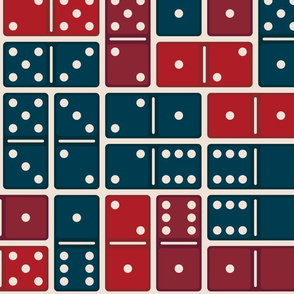 Domino Red and Blue Large