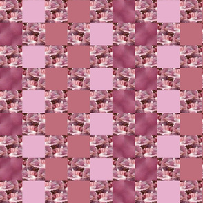 1014Q-1-S Pink Rose Cheater Quilt