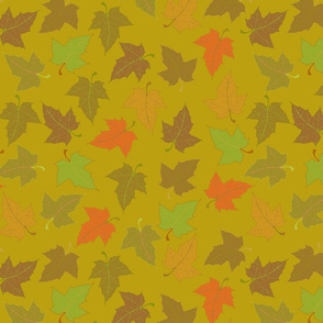 Autumn Leaves Green