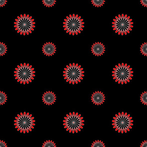 flowers, black and red, red flowers, rustic flowers, rustic, flower, red flower, flower pattern, red flowers on black, rustic pattern, Red