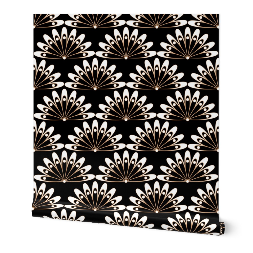 Scales, lace, lace pattern, art deco, white and black, bohemian, flowers, floral pattern, floral, art deco flowers, luxurious, art deco scales, chic, snazzy