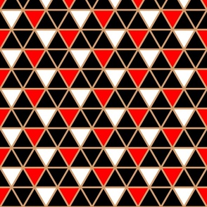 red black white, triangles, geometric shapes, bright, geometric pattern, rich decor, luxurious, lush, polygonal, polygonal pattern, polygonal design, art deco, art deco pattern.