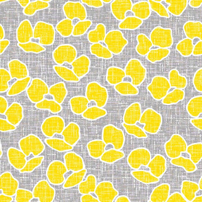 summer flowers, Yellow and Gray, Gray and Yellow, flowers, flower, yellow flowers, flower pattern, flower design, blooming flowers, bright flowers,  Yellow Gray, Yellow, Gray, Gray Yellow.