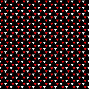 Triangular, geometric, geometric pattern, red white black, simplicity patterns, simplicity design, abstract, abstract pattern, dark, quilting, dark quilting pattern, small scale, simplicity 