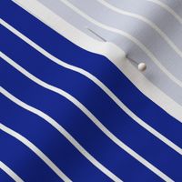 Imperial Blue Pin Stripe Pattern Vertical in White