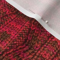 Mottled Red Pillar Knit