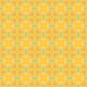 Yellow golden mosaic ornament