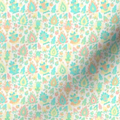 Pastel childish paisley