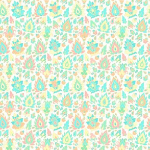 Pastel childish paisley