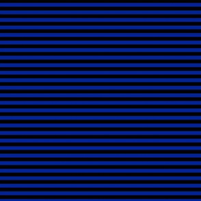 Small Imperial Blue Bengal Stripe Pattern Horizontal in Black