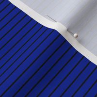 Small Imperial Blue Pin Stripe Pattern Horizontal in Black