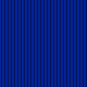 Small Imperial Blue Pin Stripe Pattern Vertical in Black