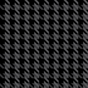 Houndstooth black & gray 