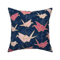 Sadako's Good Luck Cranes/ Blue and Pink