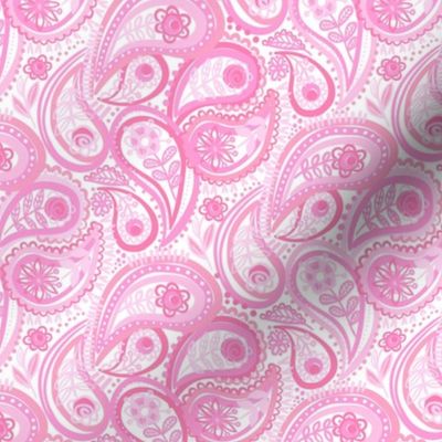 paisley pattern pink