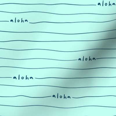 Aloha lines light blue 