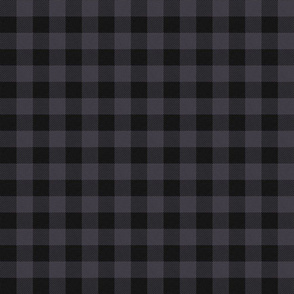 Buffalo plaid grey purple - Linen texture overlay